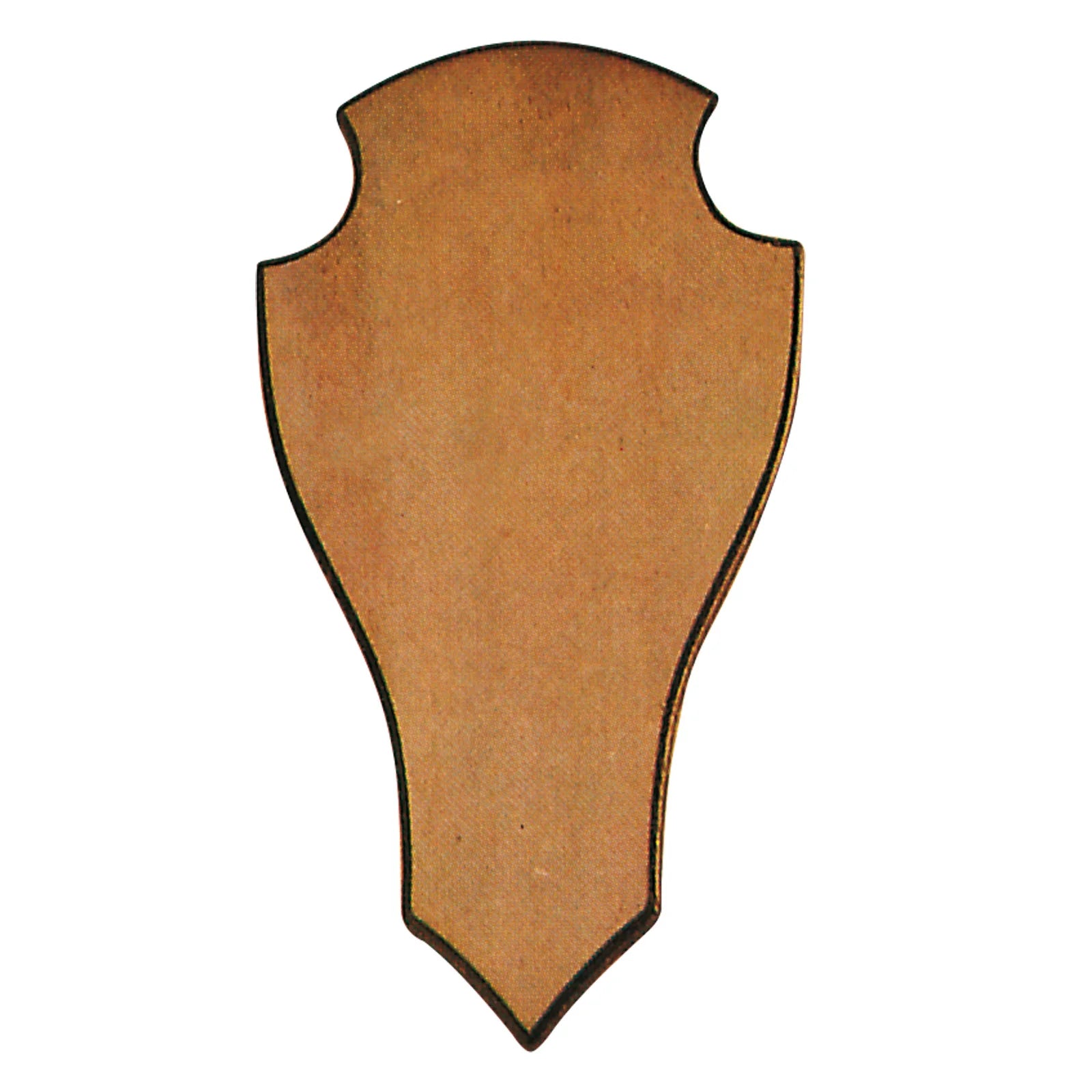 AKAH Geweihbrett Rot- und Damhirsch – spitz, dunkle Eiche, 40 × 22 cm, SKU 69411040
