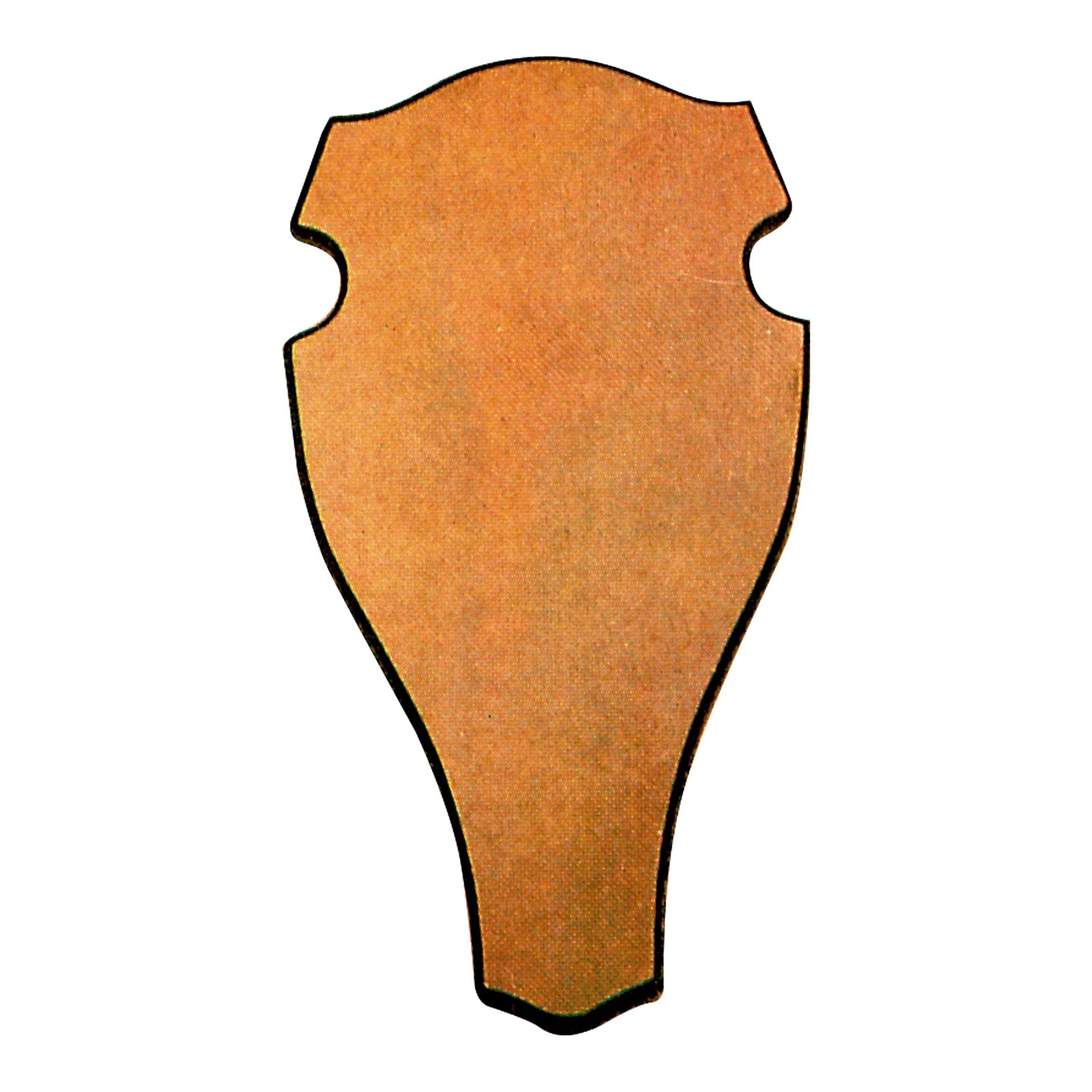 AKAH Geweihbrett Rot- und Damhirsch – abgerundet, Eiche hell, 45 × 24 cm, SKU 69540045