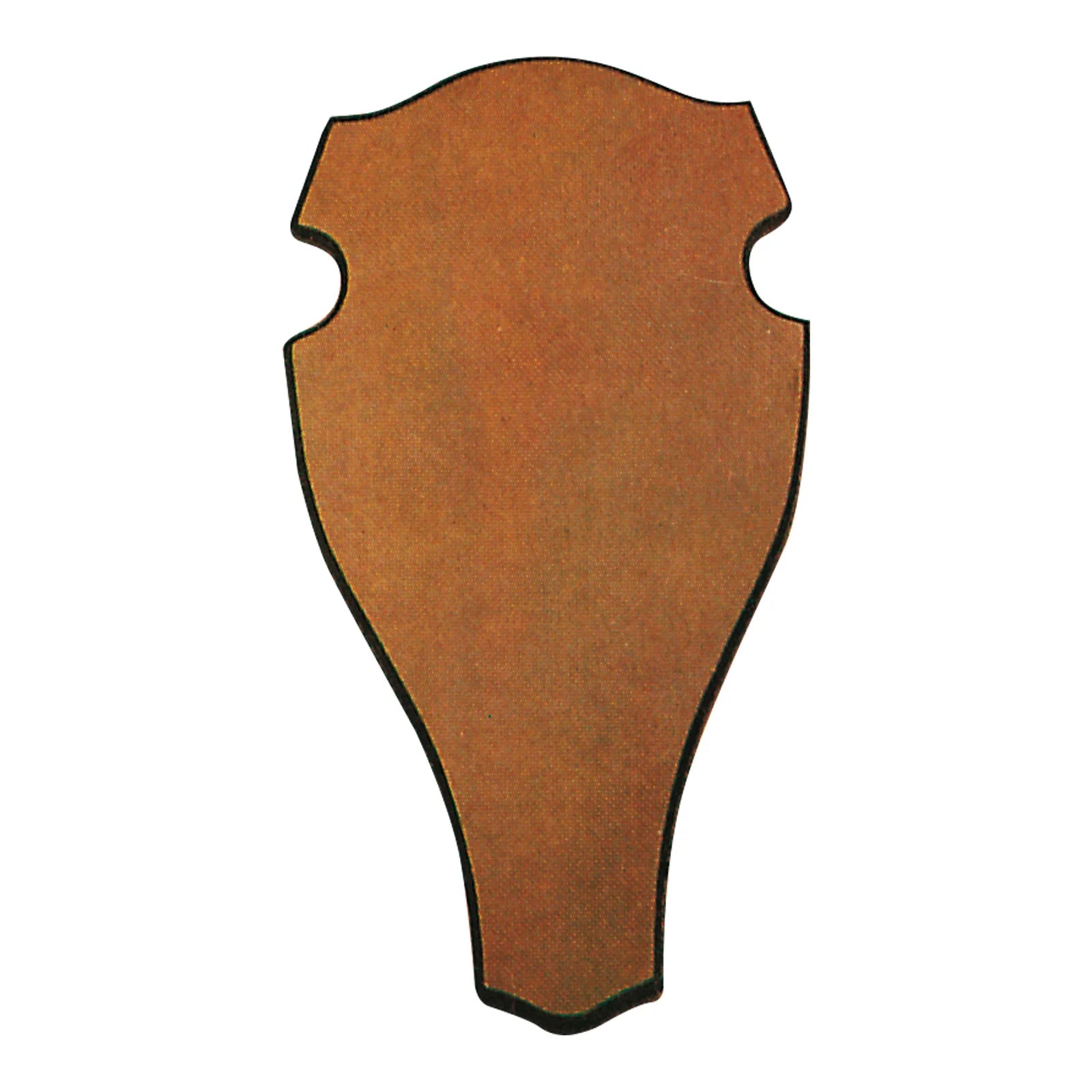 AKAH Geweihbrett Rot- und Damhirsch – abgerundet, Eiche dunkel, 52 × 26 cm, SKU 69541052