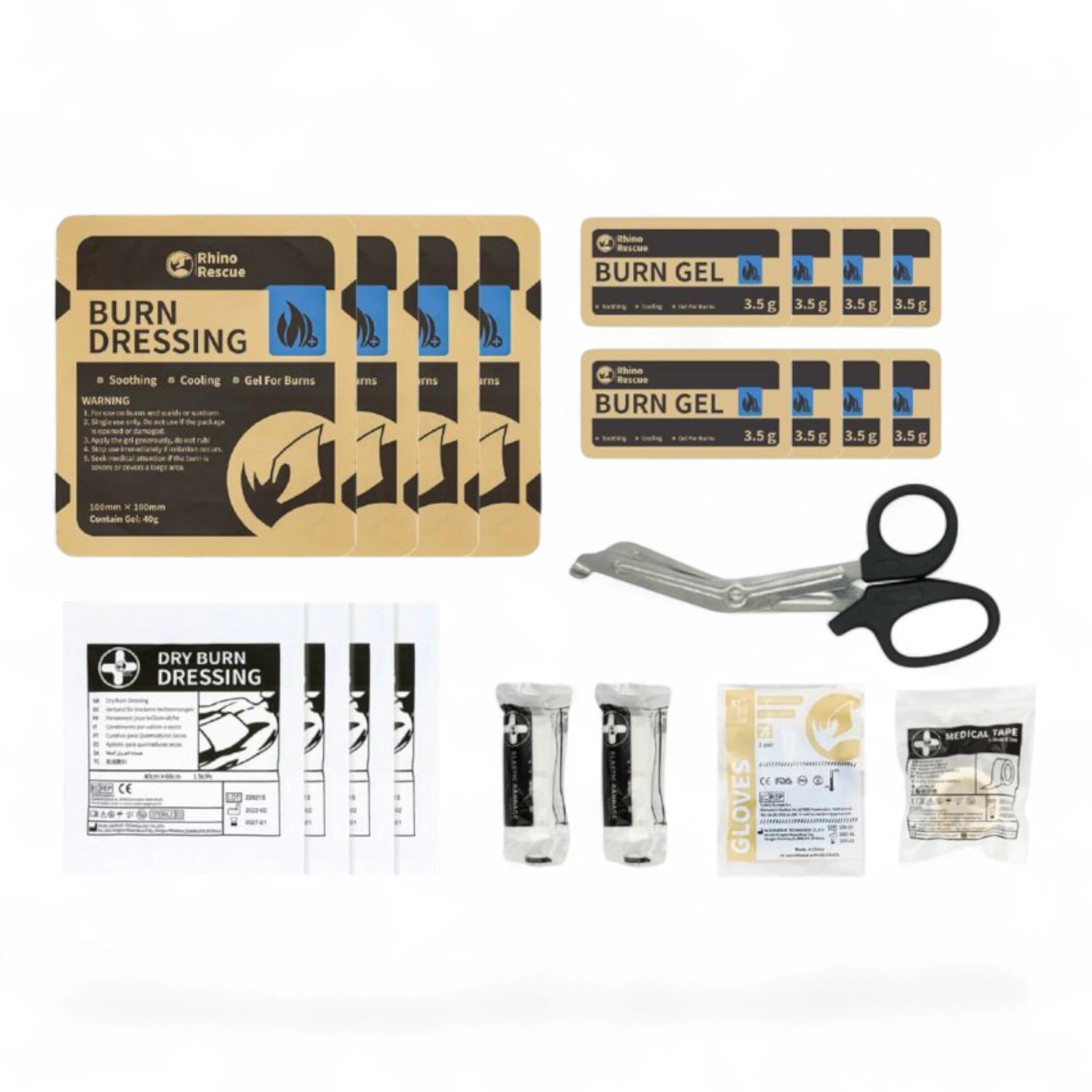Rhino RescueRhino Rescue Burn Kit Erste - Hilfe Set Verbrennungen - Black Raptor