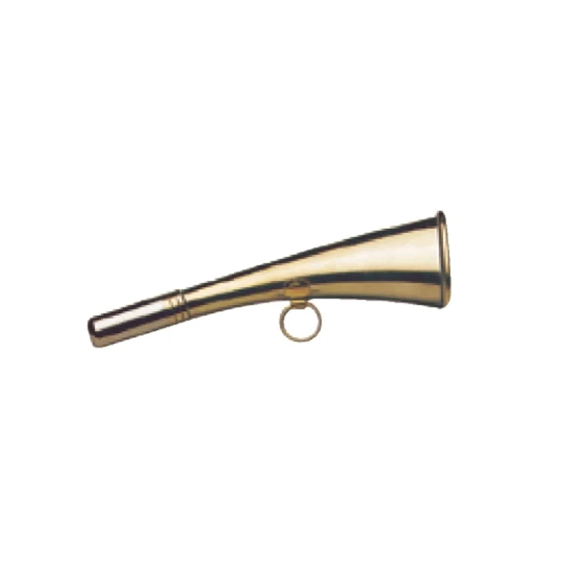 AKAH Signalhorn aus Messing mit fest angebrachtem Riemenring