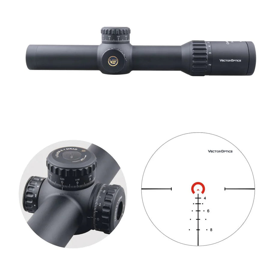 Vector Optics SCFF - 31 - Continental x6 1 - 6x28 FFP (VCT - BNW, 34 mm) - Black Raptor