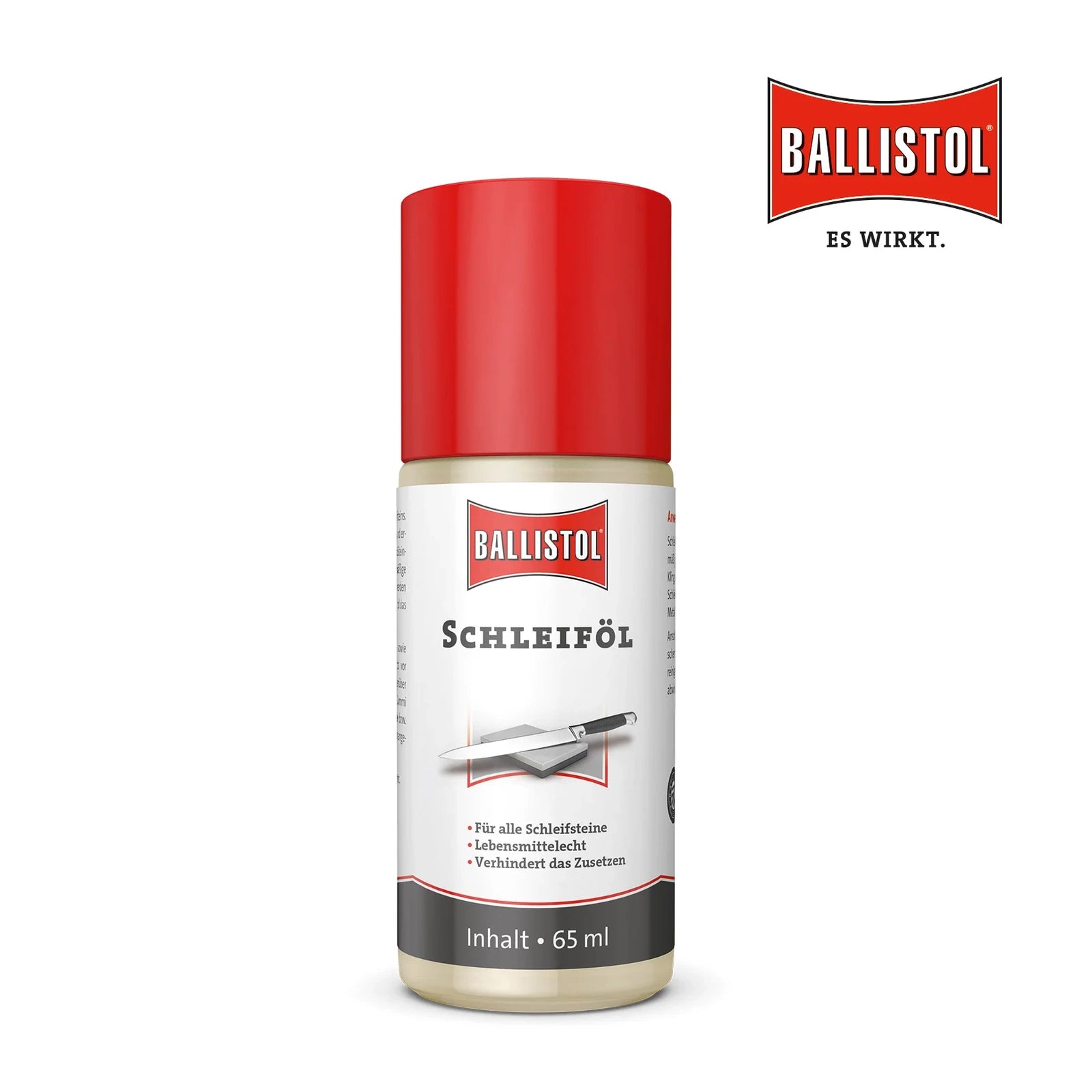 BALLISTOL Schleif- und Klingenöl 65 ml für Schleifsteine und Klingenpflege