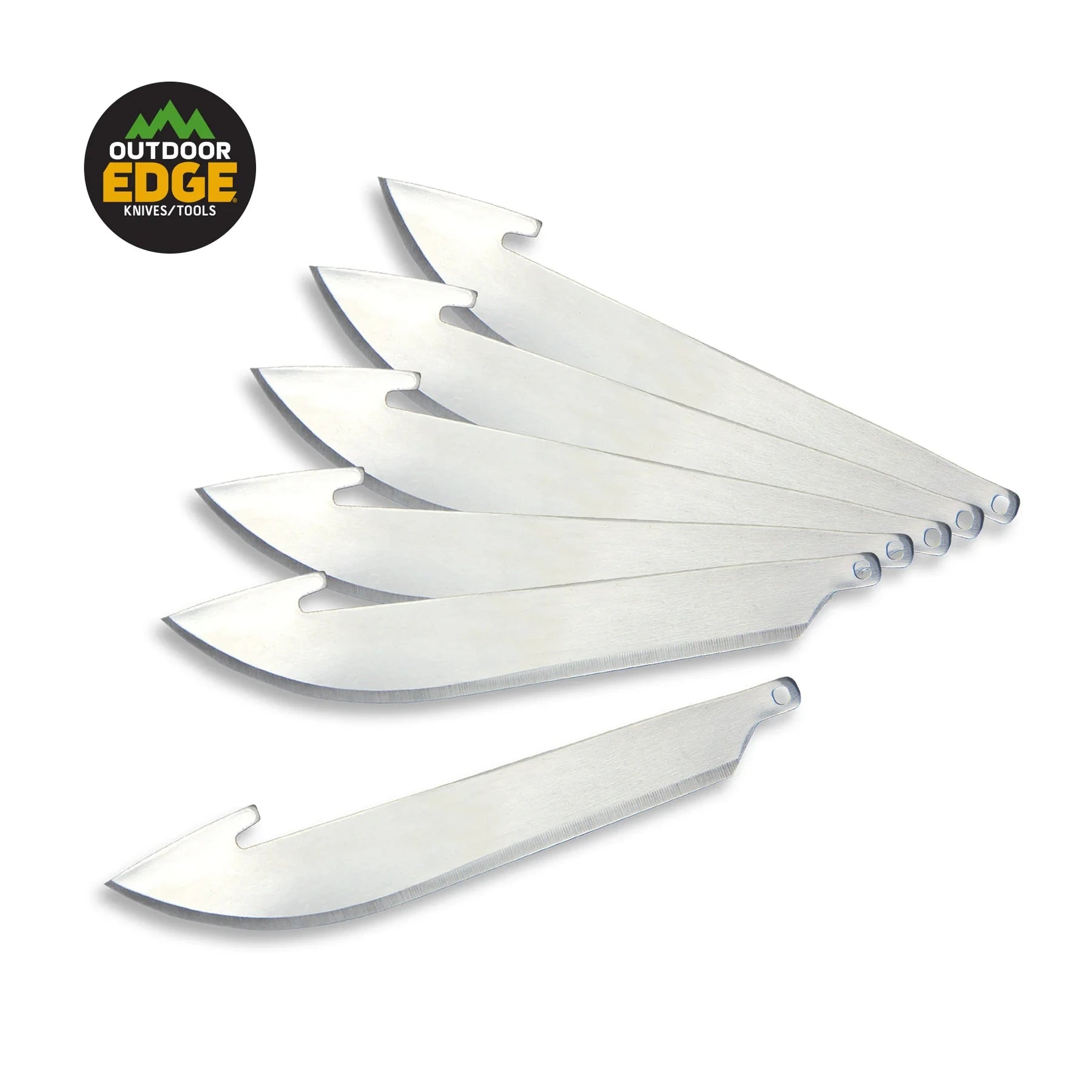 Outdoor Edge RazorSafe 350 Skinnerklingen 8,9 cm – sechs Edelstahlklingen