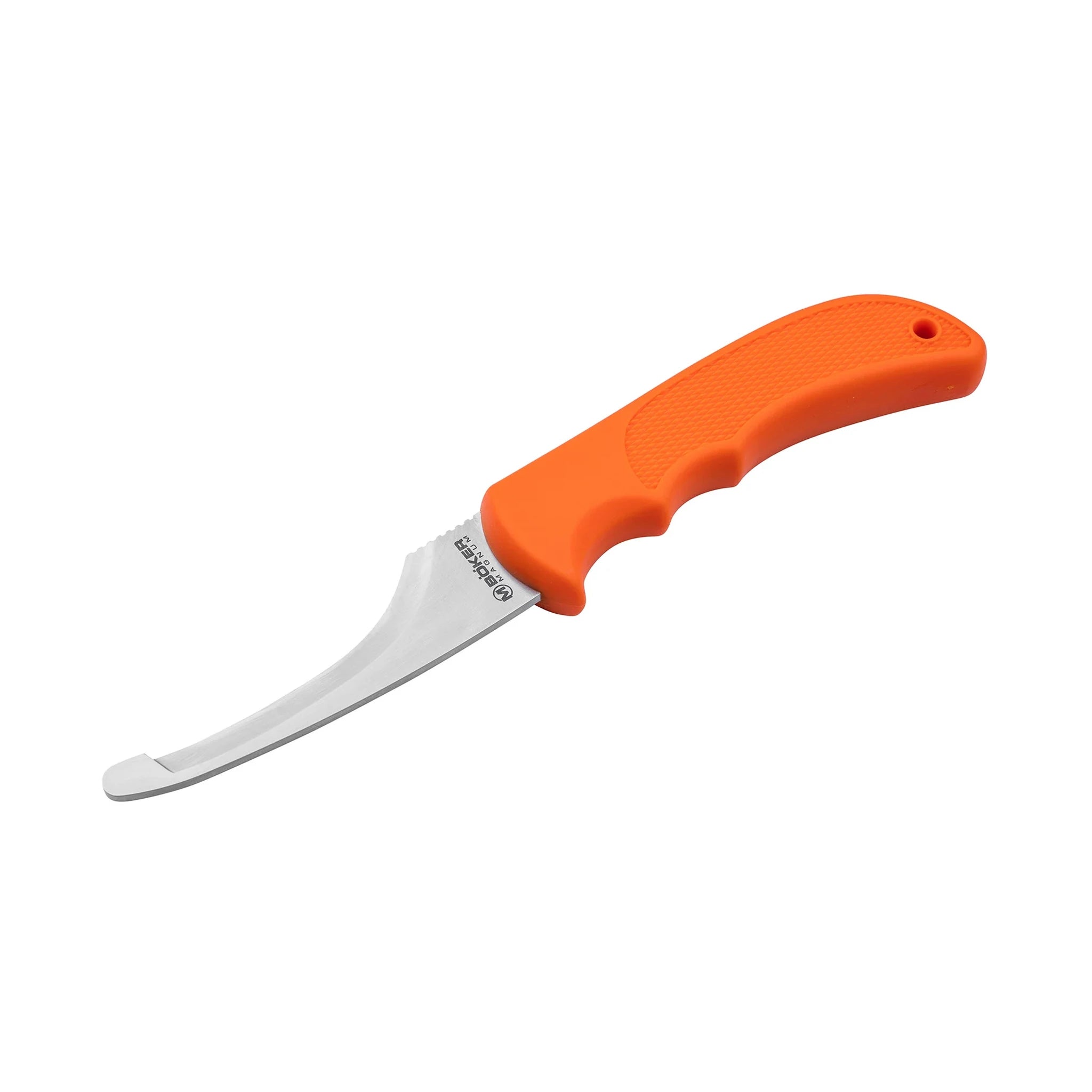 Böker Magnum Aufbruchmesser HL mit orangefarbenem TPR-Griff und 9 cm Schneide