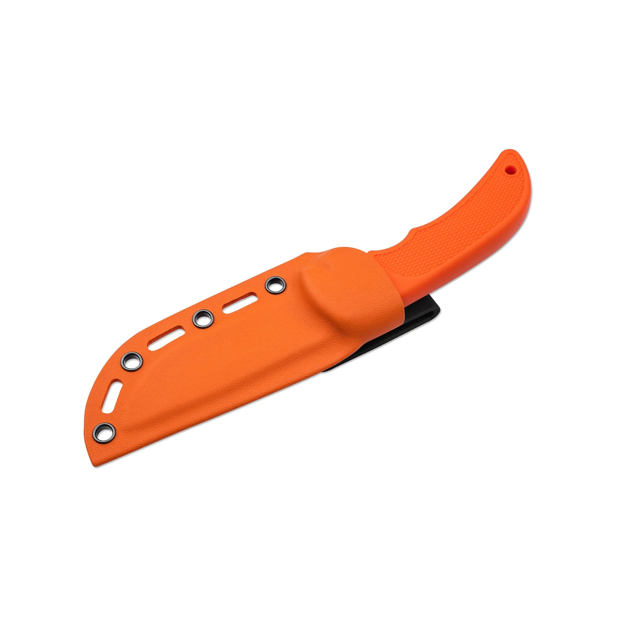 Böker Magnum Jagdmesser in orangefarbener Kydexscheide – Vorderseite