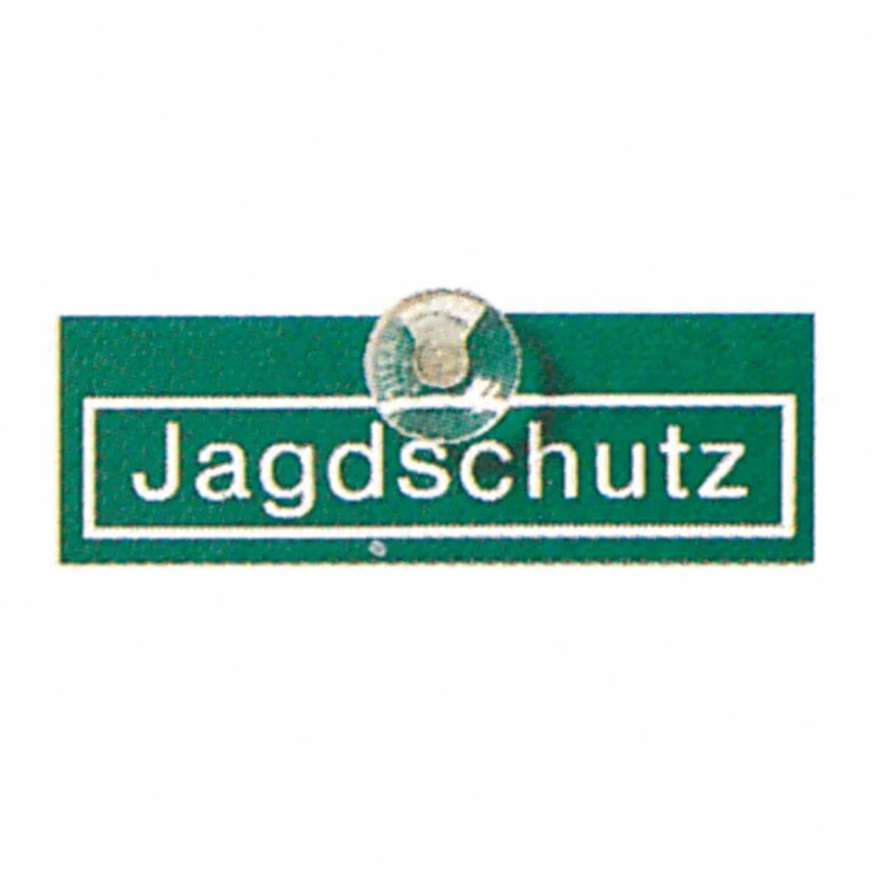 AKAH Autoschild JAGDSCHUTZ mit Haftsauger – quadratische Produktansicht
