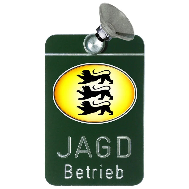 Dr. Gmünder Autoschild Jagdbetrieb Baden-Württemberg – SKU 74009010