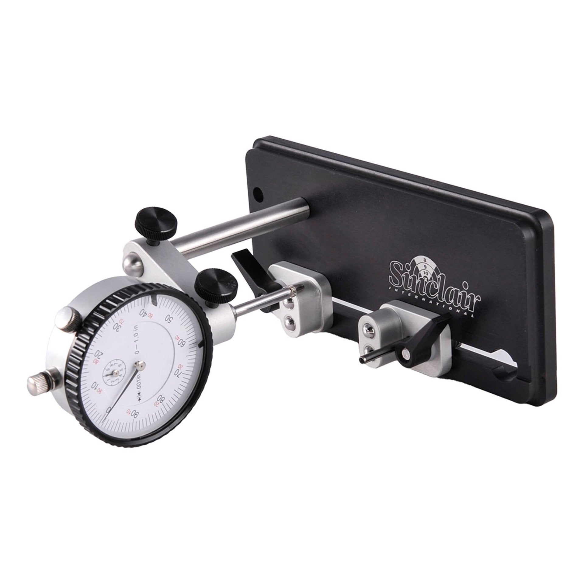 Sinclair Concentricity Gauge 09175 mit analoger Messuhr auf schwarzer Grundplatte