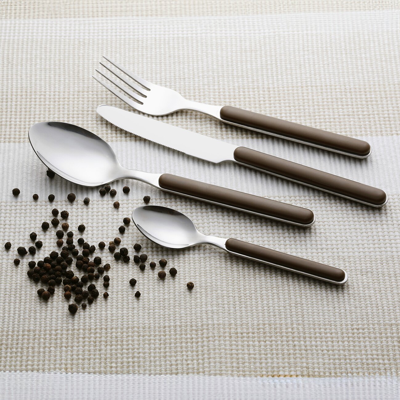 Besteckset Delice, grau