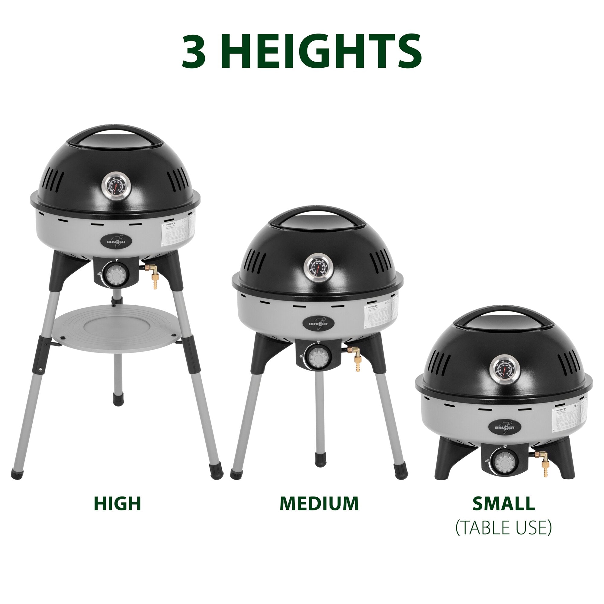 Gasgrill BBQruiser HT Roundgrid, 50 mbar