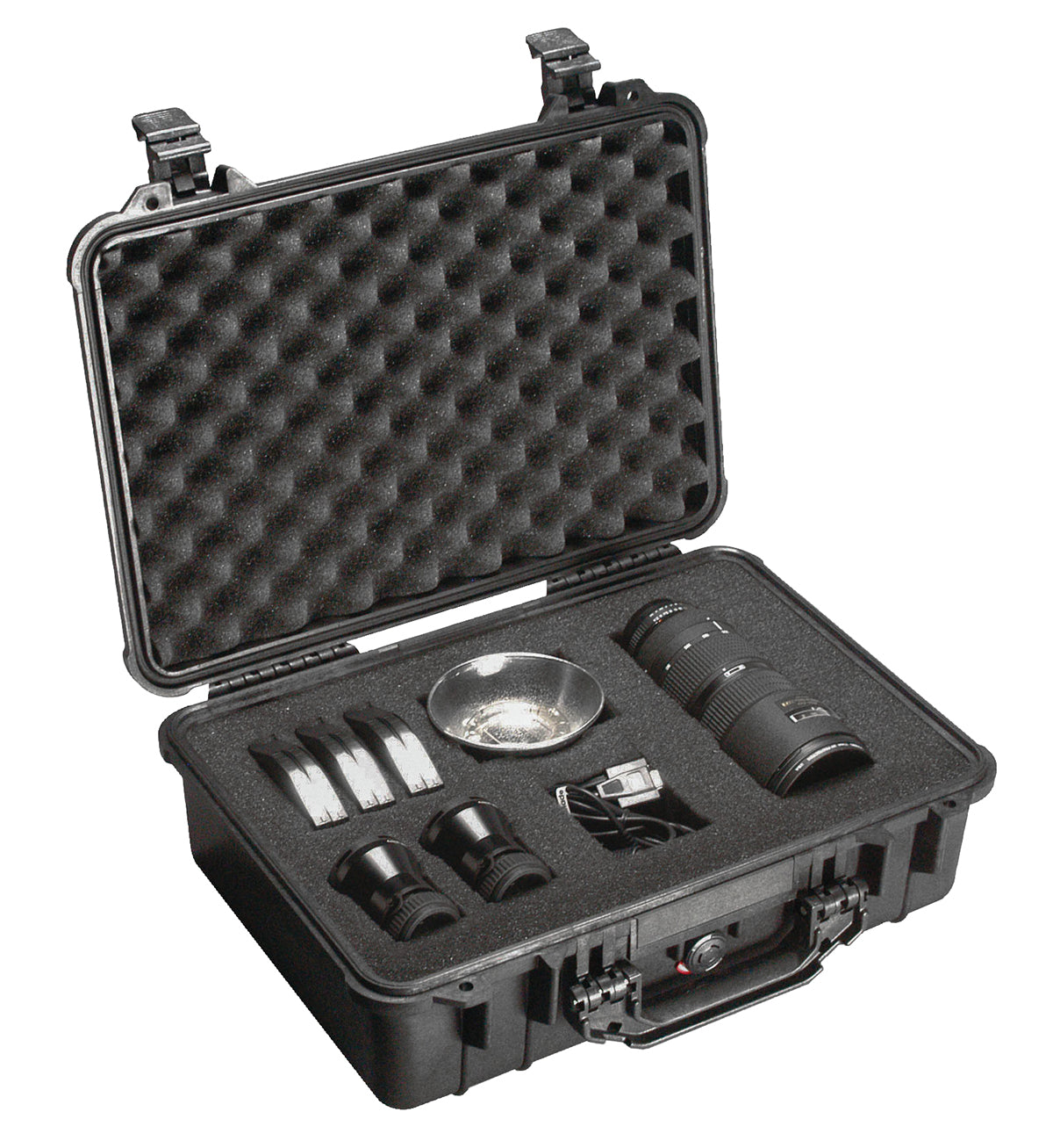 Peli Box 1500 – wasserdichter Schutzkoffer mit Würfelschaum – Produktansicht 2