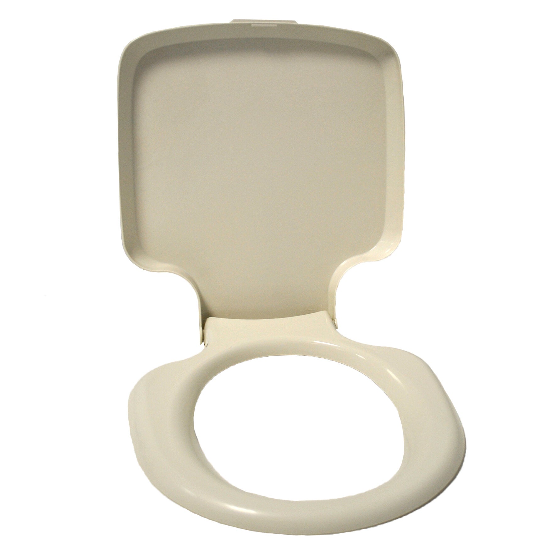 Toilettensitz mit Deckel, grauweiß