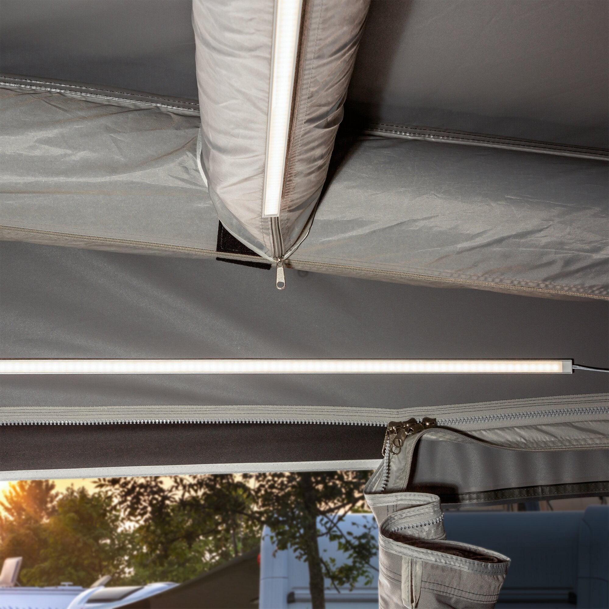 LED Lichtleisten-Set für Vorzelte