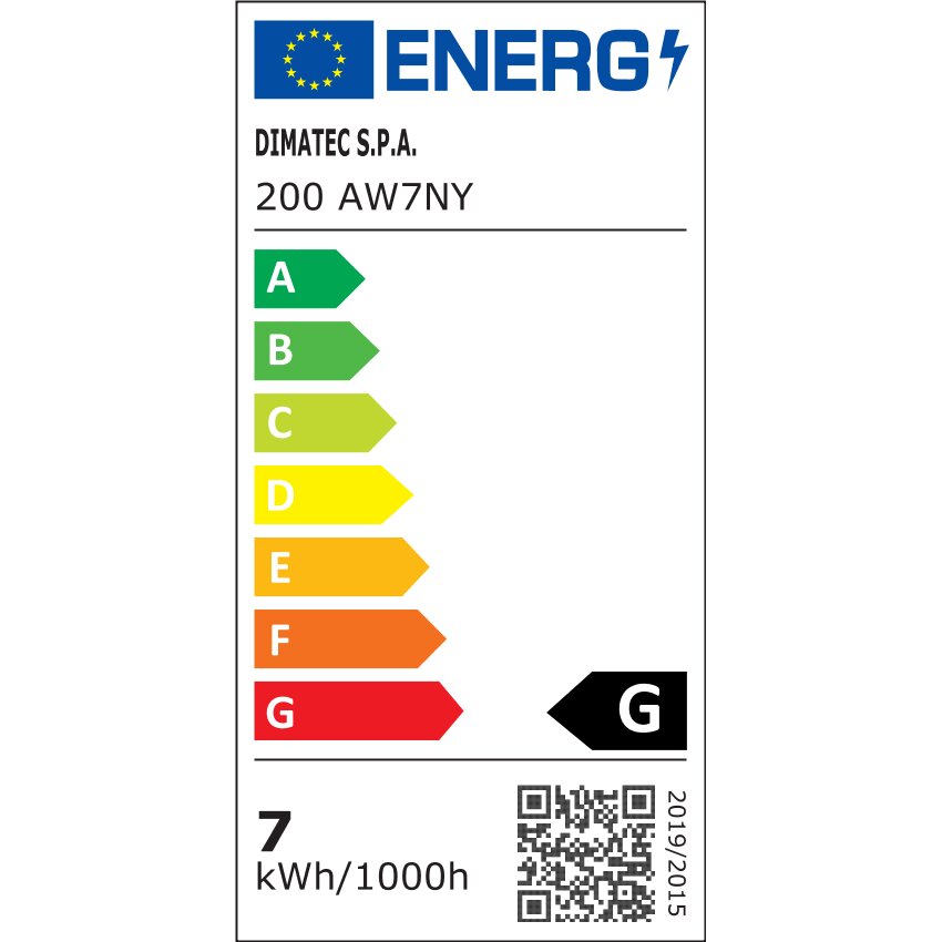 Vorzeltleuchte 200 AW7 mit Regenrinne schwarz