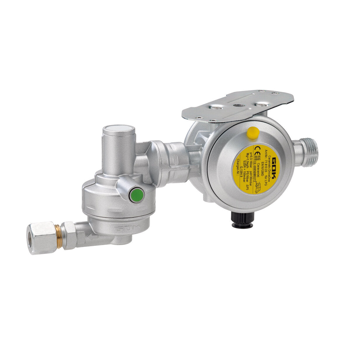 Sicherheits-Gasdruck-Regelanlage Caramatic DriveOne Set, horizontal