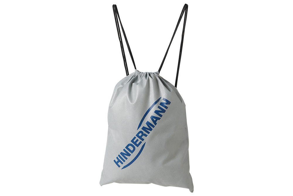 Hindermann Aufbewahrungsbeutel Größe 1 als Rucksack, Größe ca. 300x400mm