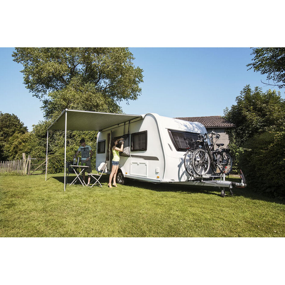 Markise Thule Omnistor 1200, 3,75 x 2,5 m, Tasche weiß, Mystic-Grau