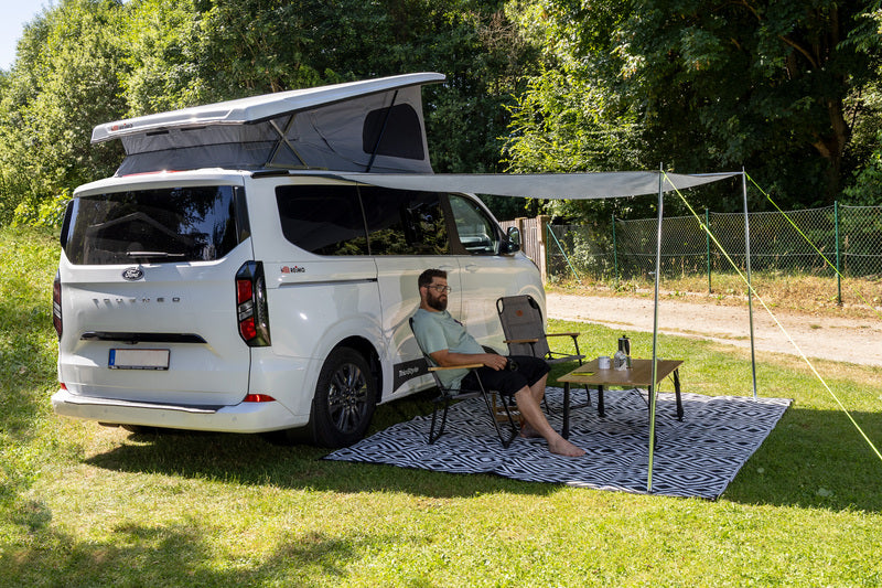Reimo Tent Technology COMO 10 Sonnensegel – 900 × 240 cm, Hellgrau