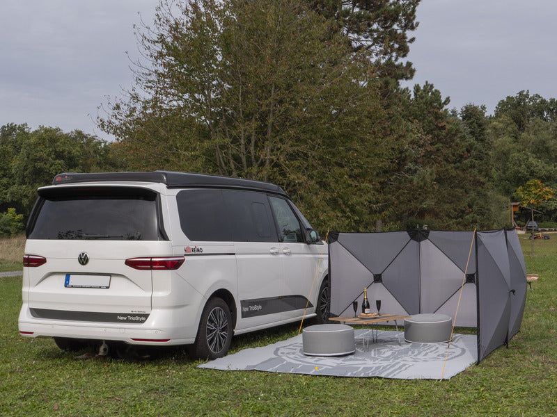 Reimo Tent Technology SMÖGEN Windschutz – 500 × 125 cm, Grau
