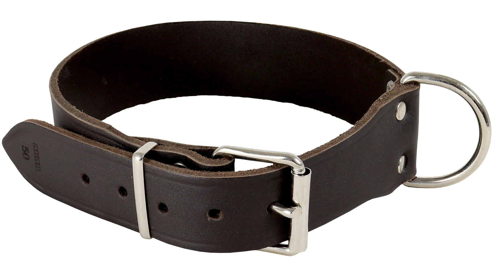AKAH Halsband genietet aus Sattelleder extra breit – Produktansicht