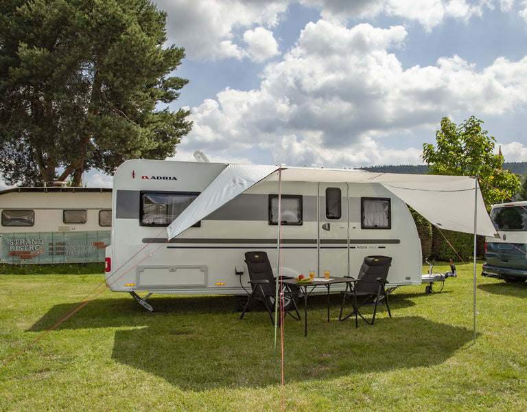Reimo Tent Technology MAURITIUS Sonnensegel – 560 × 300 cm, Grau