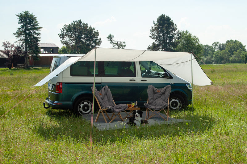 Reimo Tent Technology MAURITIUS Sonnensegel – 560 × 300 cm, Grau