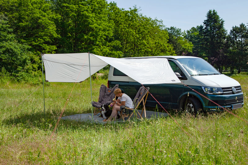 Reimo Tent Technology MAURITIUS Sonnensegel – 560 × 300 cm, Grau