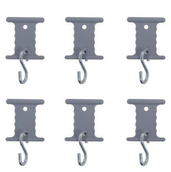 Reimo Tent Technology Markisenaufhänger Ø5/7 mm mit S-Haken – 6 Stück