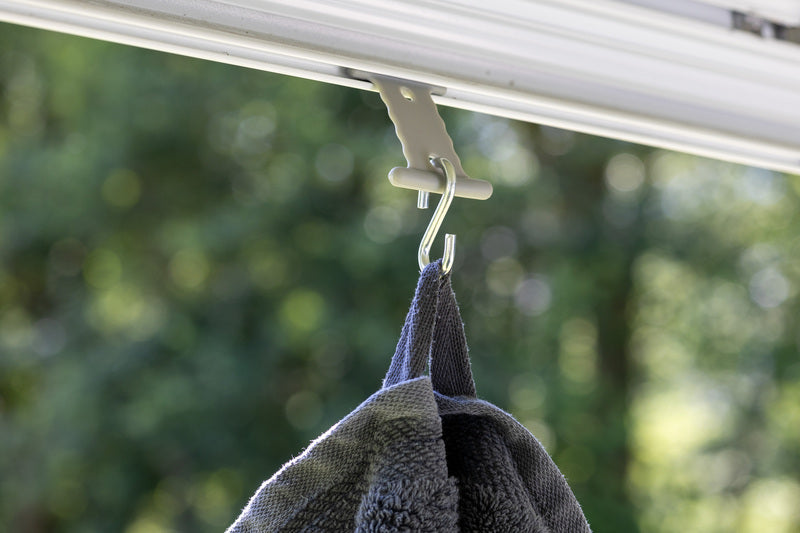 Reimo Tent Technology Markisenaufhänger Ø5/7 mm mit S-Haken – 6 Stück