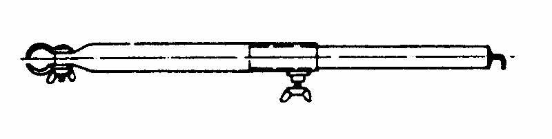 Umefa Dachhakenstange 170-250 cm aus Stahl 22 mm
