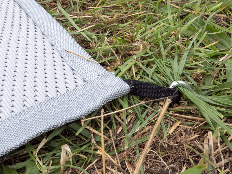 Reimo Tent Technology Life is a Journey Vorzeltteppich – 250 × 390 cm, Hellgrau