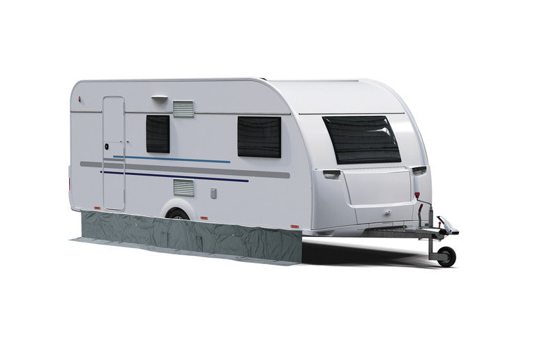 Reimo Tent Technology Bodenschürze – 600 × 45 cm mit Taschen