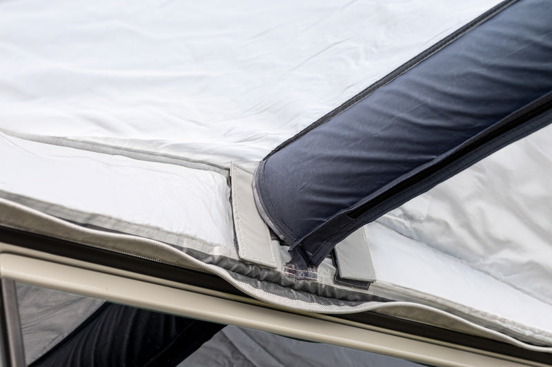 Reimo Tent Technology ANTIGUA AIR Sonnensegel mit Wänden – Anbauhöhe 180–220 cm