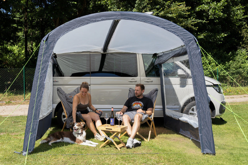 Reimo Tent Technology ANTIGUA AIR Sonnensegel mit Wänden – Anbauhöhe 180–220 cm