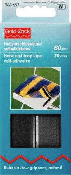 Prym selbstklebendes Haftverschlussband – 20 mm, Haken- und Flauschband je 60 cm