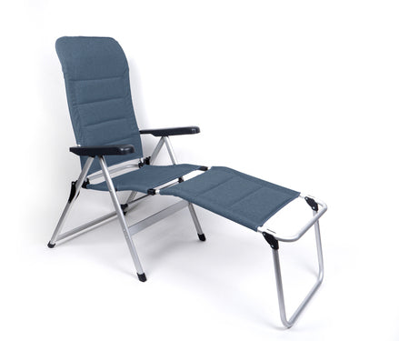 Camp 4 Beinauflage MALAGA COMFORT, gepolstert, dunkelblau, Aluminiumgestell