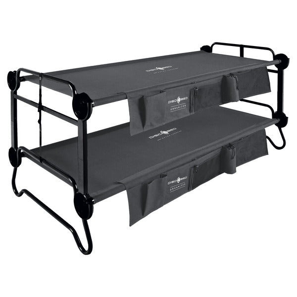 Disc-O-Bed Etagenbett XL mit Seitentaschen - Anthrazit