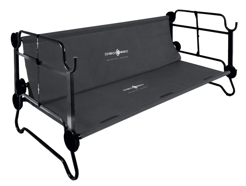 Disc-O-Bed Etagenbett XL mit Seitentaschen - Anthrazit