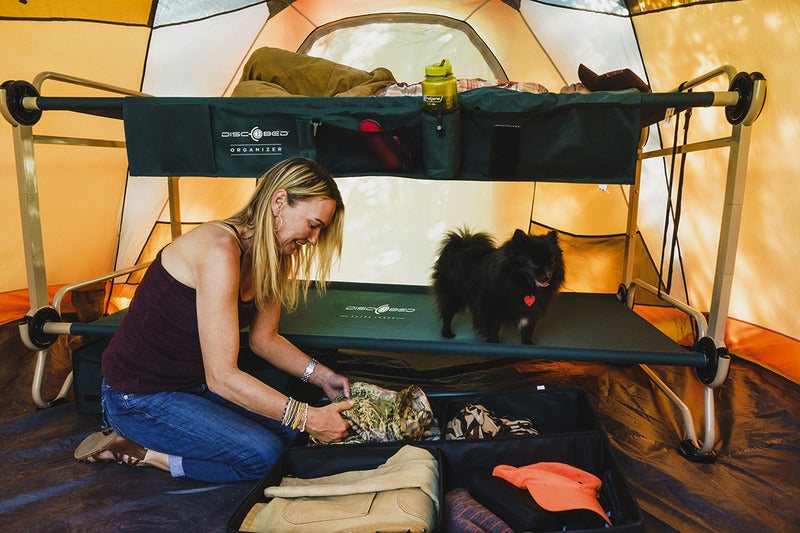 Disc-O-Bed Etagenbett XL mit Seitentaschen - Anthrazit