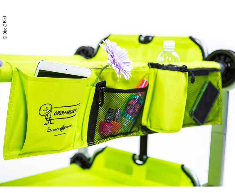 Disc-O-Bed Seitentasche für Disc-o-Bed Kids Betten, Farbe Lime-Grün