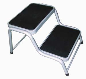 Carbest Doppeltrittstufe Stahl - Höhe 38 cm