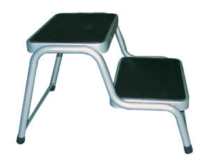 Carbest Doppeltrittstufe Stahl - Höhe 38 cm