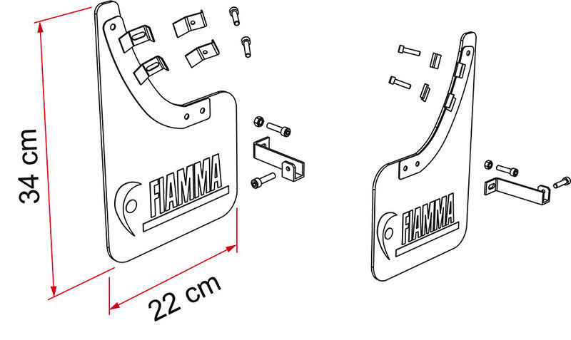 Fiamma Schmutzfänger vorne für Fiat Ducato ab 2006 – 2 Stück