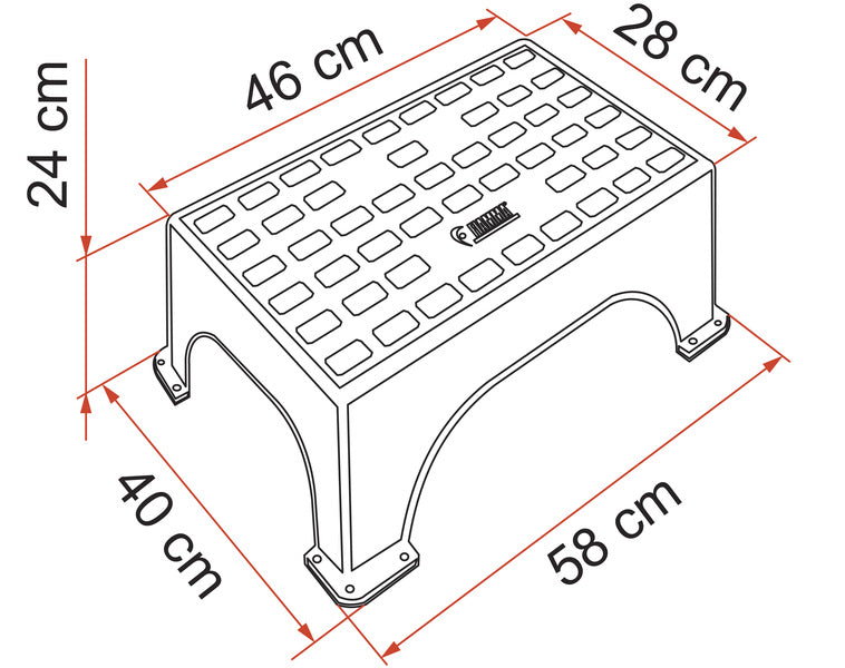 Fiamma Kunststoff-Einstiegstufe Step Magnum