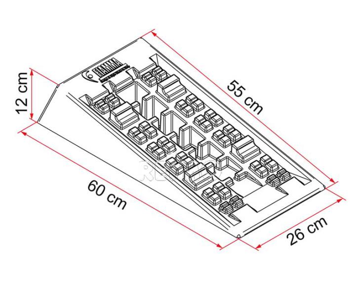 Fiamma Level-System Jumbo XXL Auffahrkeile – 1 Paar