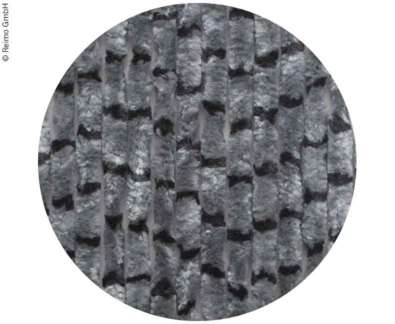 Arisol Flauschvorhang 56x185 Grau/Schwarz