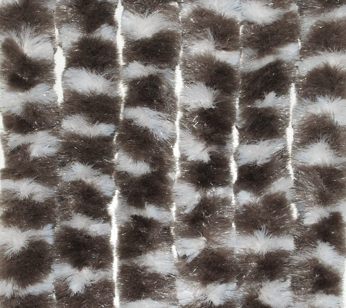 Arisol Flauschvorhang 56x205 taupe/weiß
