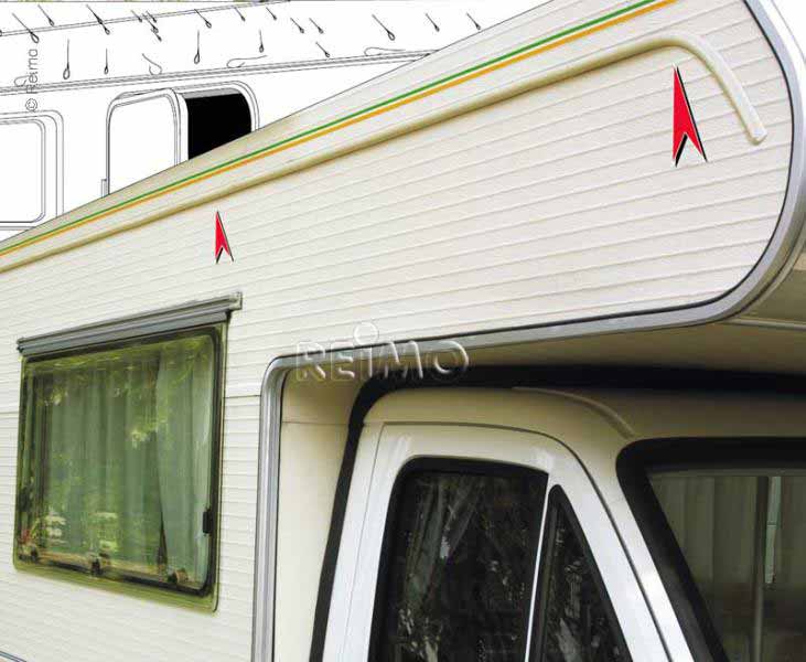 Fiamma Drip Stop Regenrinne 300 cm – Grau