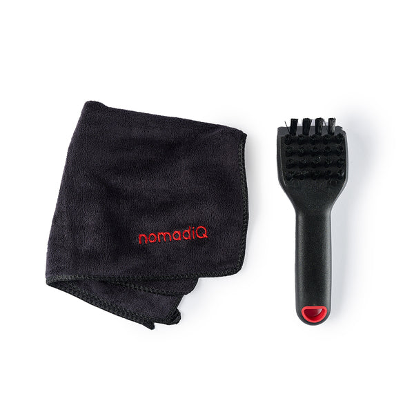 NomadiQ Cleaning-Kit – 2-teiliges Set mit Grillbürste und Tuch